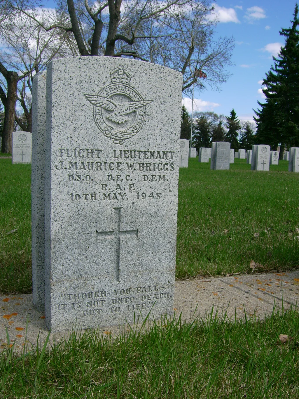 JMW Briggs grave in Calgary, Canada