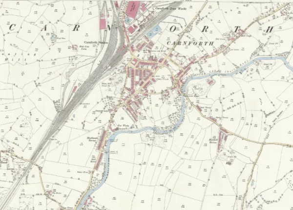 Carnforth Ordnance Survey Map 1891