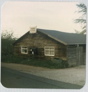 Old Village Hall in Yealand prior to its destruction in 1986