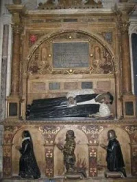 Photograph of Archbishop Hutton's grave at York Minster
