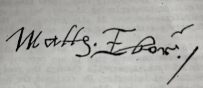 Matthew Hutton's Signature